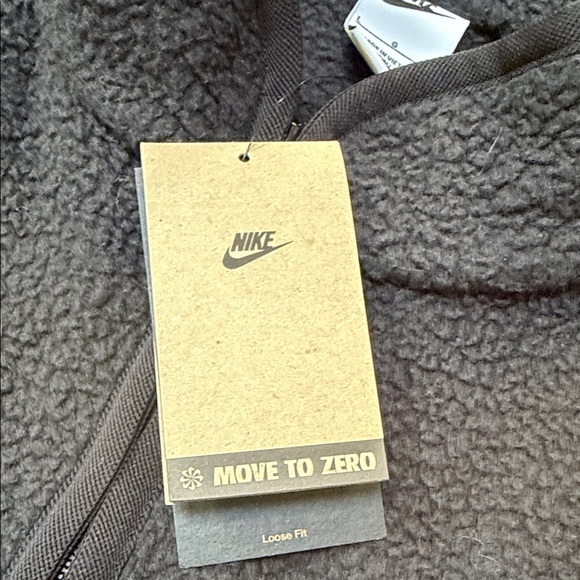 NWT Nike Men's Black Sherpa Vest Large - Picture 2 of 6